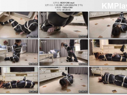 半岛束艺台_鹿野纯欧风胶衣全身紧缚挣扎