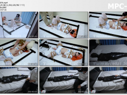 HUI原创_潼潼M字开腿铁架固定P机折磨 胶带全包 超长时间放置 ZDB强高到虚脱