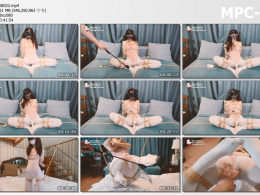 九尾少女_性感白丝女郎全身捆绑 折腿吊缚折磨鞭打