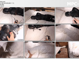 窒物者 闷热木乃伊精品 充气口塞口水横流全包木乃伊超紧胶带驷马棉被闷热玩弄 全程电击最柔软部位