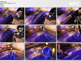 闪闪工作室_边玩弄在充气真空床里的时雨边聊天