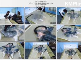 樱束原创_透明乳胶真空床中崩溃大哭