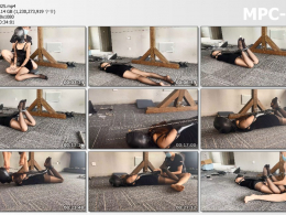 涵涵特辑 头套封闭 单手套挣扎