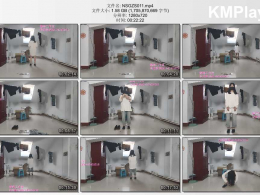 娜绳工作室_刚开始进行尝试镣铐的青柠妹子听从着主人的指挥，期间还与主人阔谈戴手