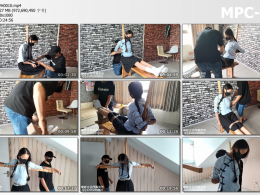 精致原创_依纯五四学生装 老虎凳和十字绑 脚镣手铐赴刑场