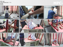 象人工作室_小O 封嘴蒙眼手铐脚铐“我非常耐，随便绑都不会难受。所以有了这个不舒服的姿势”