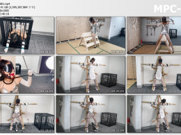 涵涵特辑_吊带裙 情趣旗袍 木马 十字架分腿站立PJ