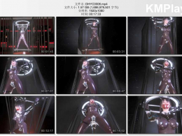 绳艺动画_《被俘虏的女战士02》性感女战士被固定在展馆中使用玩具对其揉捏 以供那些富人们所享用 然而只能留下耻辱的泪水