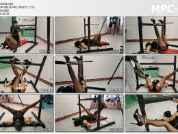 浅浅原创_金属拘束架系列03 性感的臀部展示1个多小时调教 内外刺激超长超狠超久