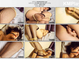 DK13美束馆_夏沫网袜诱惑 久违的夏沫 好久不见 晚上刚到工作室就展现她的“睡前运动”