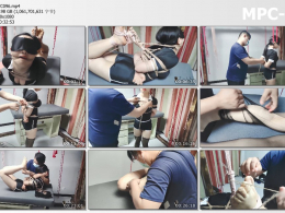 象人工作室_新人小0极限驷马勒嘴细绳扯趾固定放置记录 后含捆绑过程