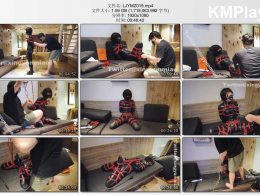 鹿角与猫爪_紧缚+吊缚跪立乳胶爪爪 全包乳胶衣勒到极限的束腰，完全限制 了行动力【伪娘】