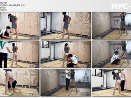 涵涵特辑 欧式直臂吊肘 分腿站立 反吊 内置YJ筋膜枪墙高