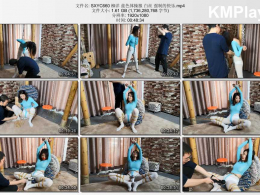 随心原创_柳洋 蓝色体操服 白丝 强制的快乐